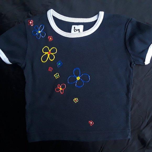 WHIMSICAL FLOWERS KID'S T-SHIRT - Picture 1 of 3